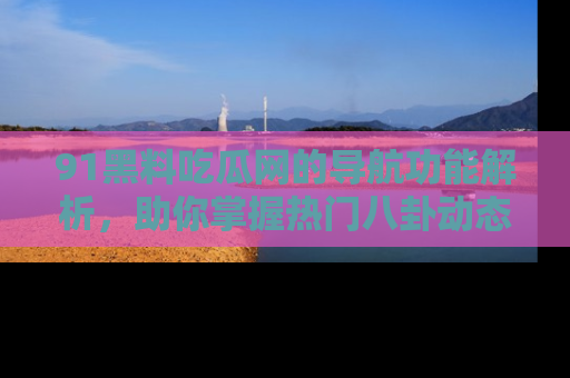 91黑料吃瓜网的导航功能解析，助你掌握热门八卦动态