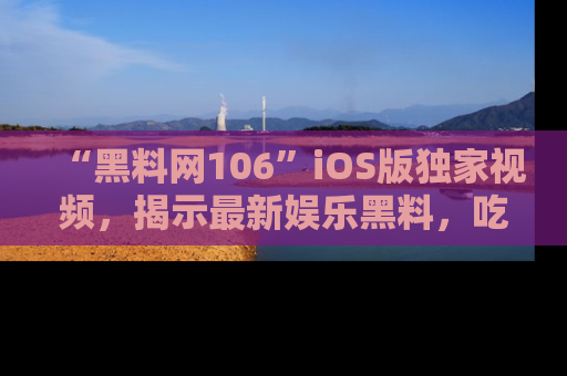 “黑料网106”iOS版独家视频,揭示最新娱乐黑料,吃瓜不停!