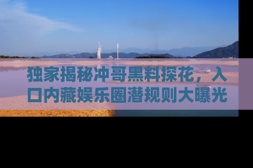 独家揭秘冲哥黑料探花，入口内藏娱乐圈潜规则大曝光