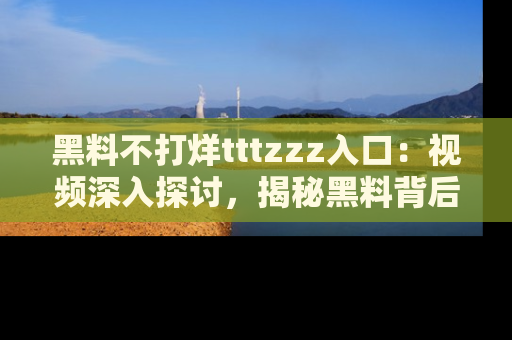 黑料不打烊tttzzz入口：视频深入探讨，揭秘黑料背后的人和事
