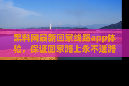黑料网最新回家线路app体验，保证回家路上永不迷路顺畅