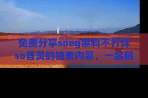 免费分享soeg黑料不打烊so首页的独家内幕,一起随时吃瓜吧!
