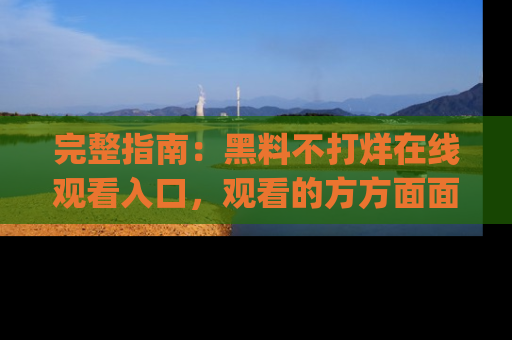 完整指南:黑料不打烊在线观看入口,观看的方方面面与app选择