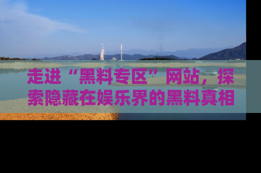 走进“黑料专区”网站,探索隐藏在娱乐界的黑料真相