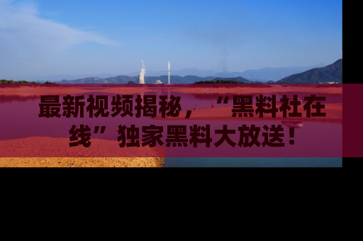 最新视频揭秘,“黑料社在线”独家黑料大放送!